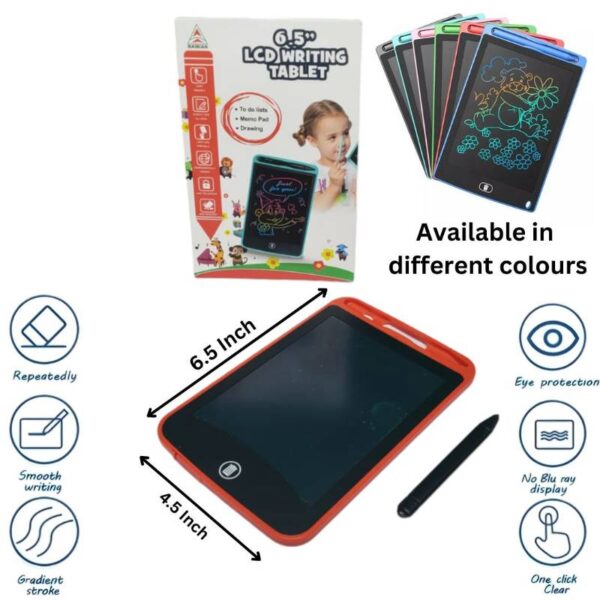 6.5 Inch Lcd Writing Tablet For Kids – Digital Drawing Pad – Erasable Writing Board – Writing Pad